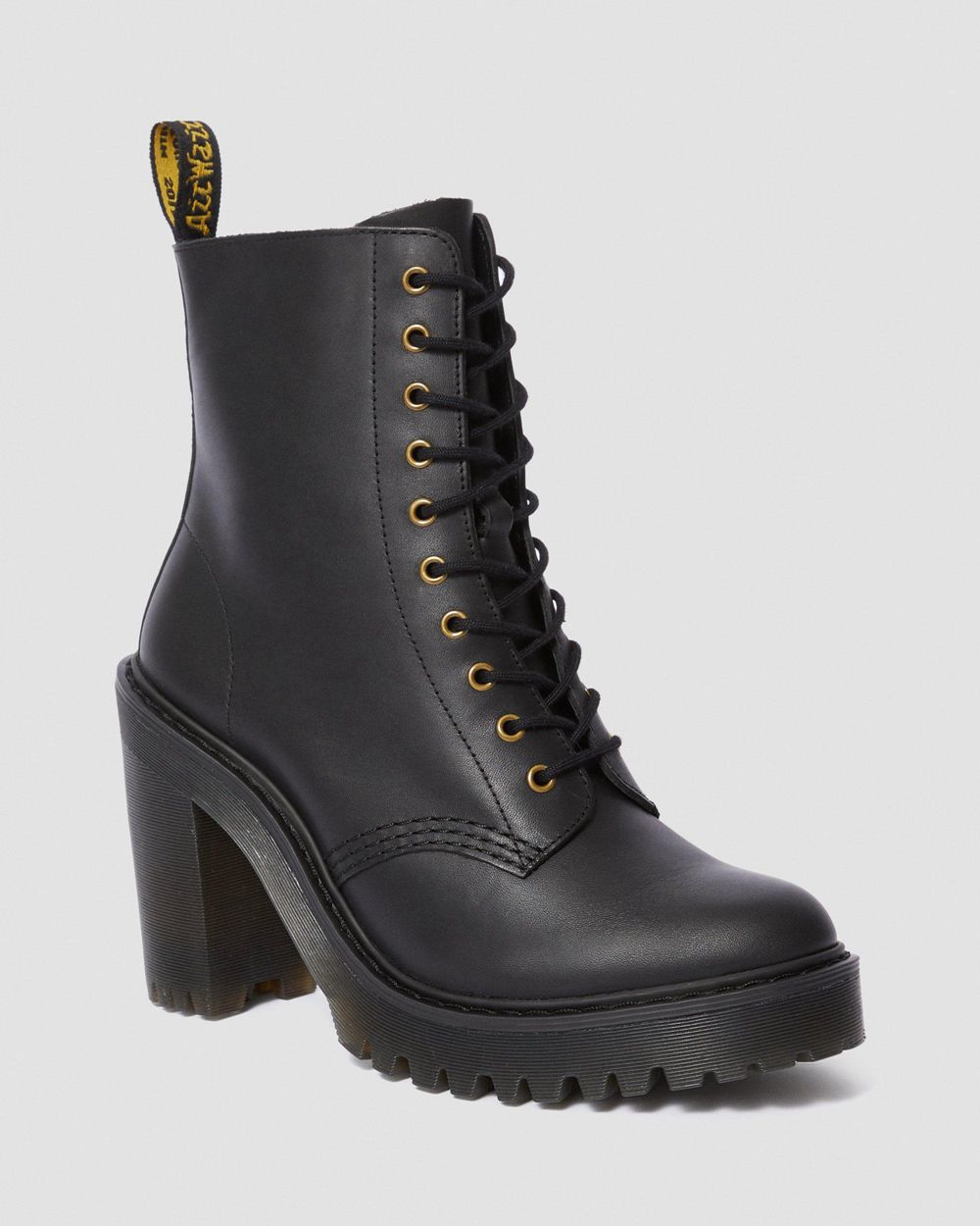 Dr Martens Kendra Kožené Cizmy Na Opatku Damske ( Čierne ) SK 461-UQKTPR